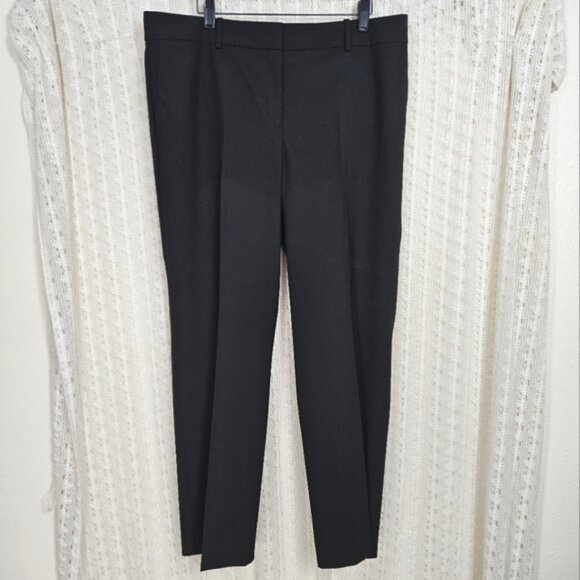 Ann Taylor Petite Curvy Fit Black Trousers Size 14P - Picture 1 of 5